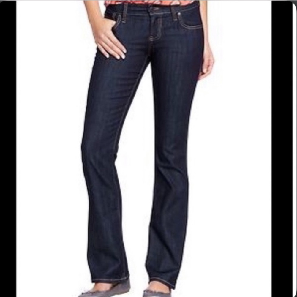 4/$20 Old navy diva jeans bootcut dark wash size 2